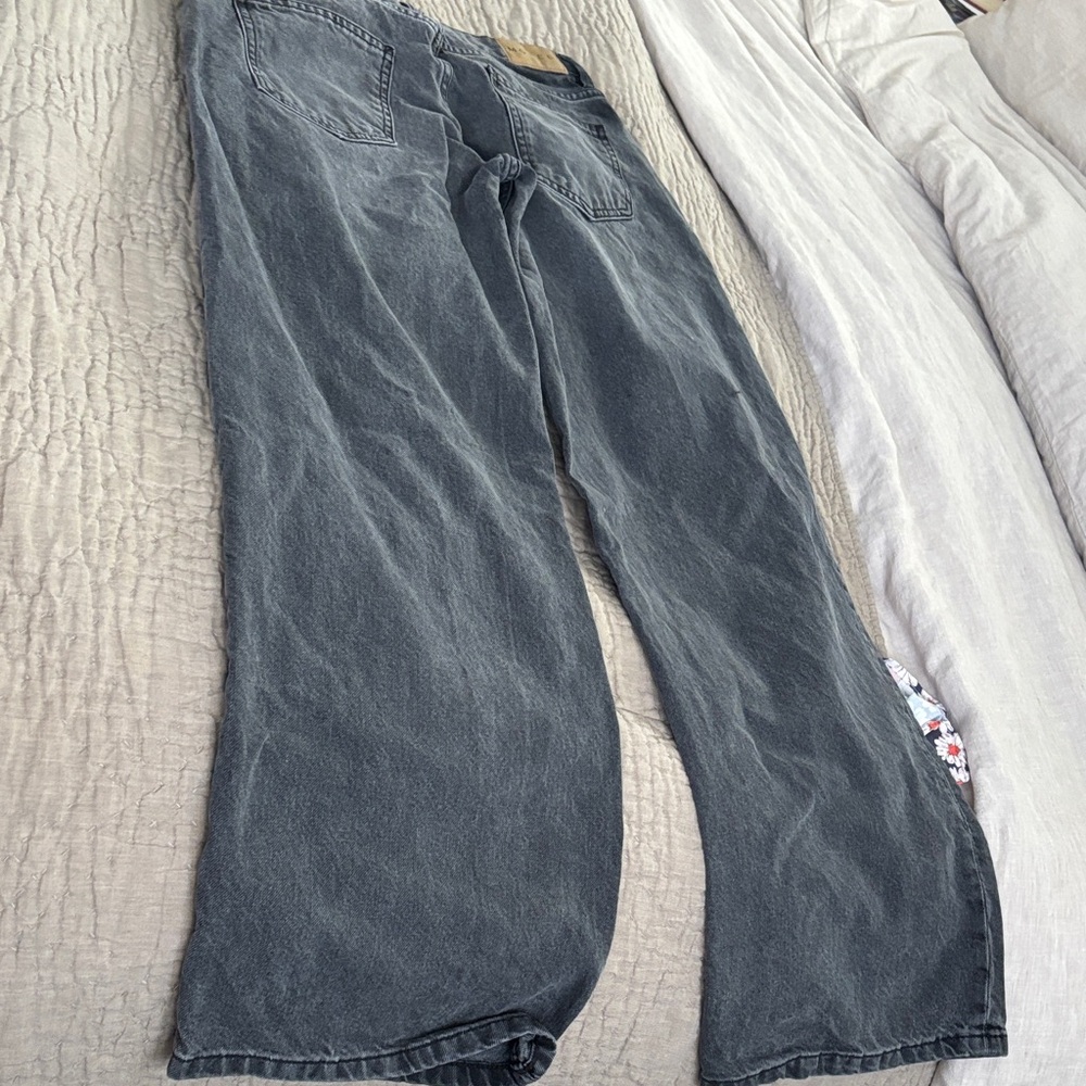 Motel Rocks Gray Flared/Wide Leg Jeans - Picture 3 of 3
